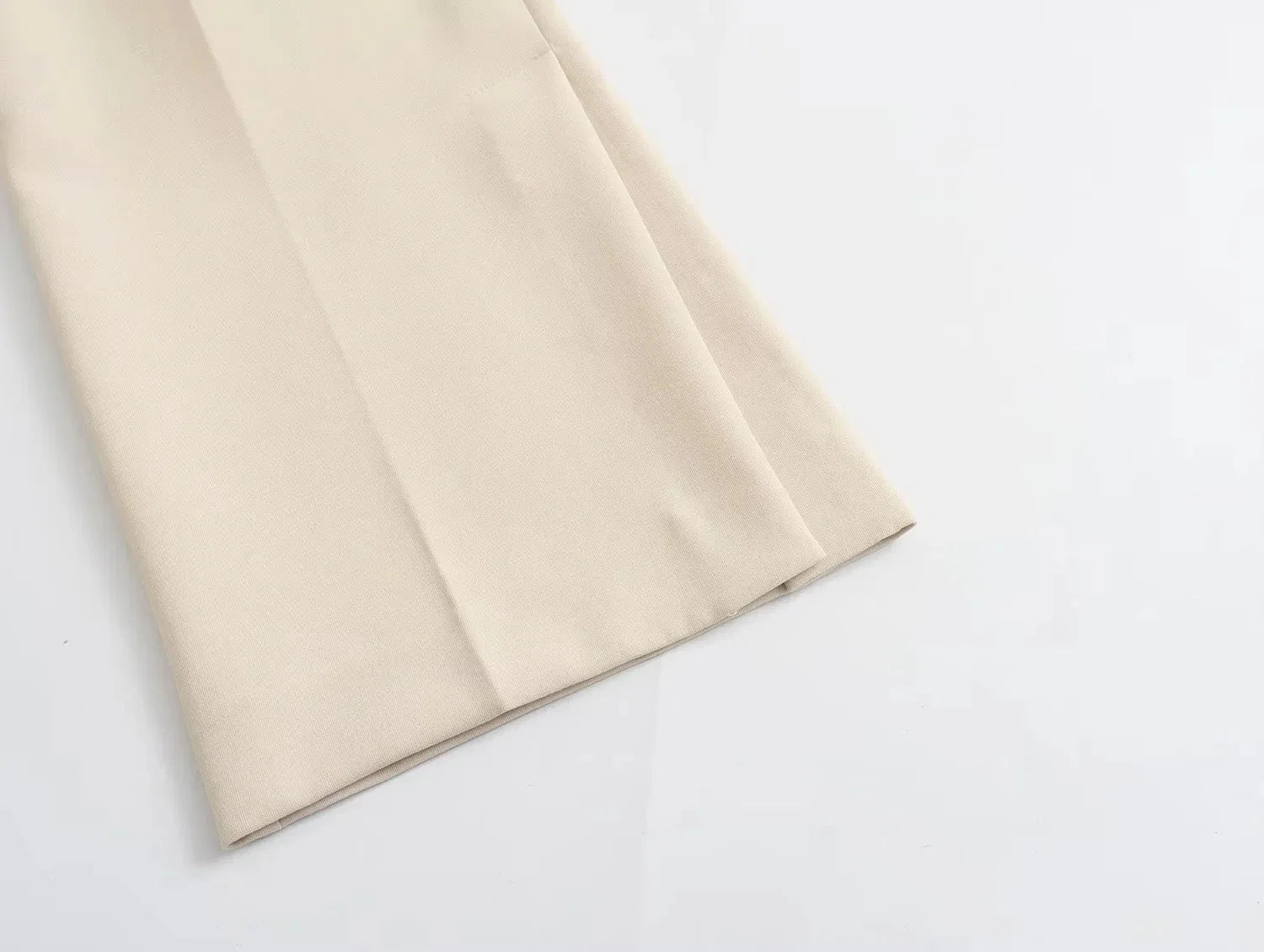 Traje de pantalón elegante sólido para mujer, tops sin tirantes sexy con botones delanteros + conjunto de pantalón con aberturas laterales, moda urbana femenina