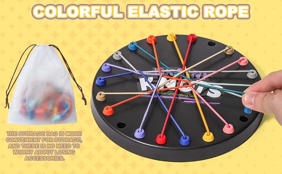 AIUAZA children's chain board game, unlock board games, party rope breaking challenge board games, parent-child interactive game