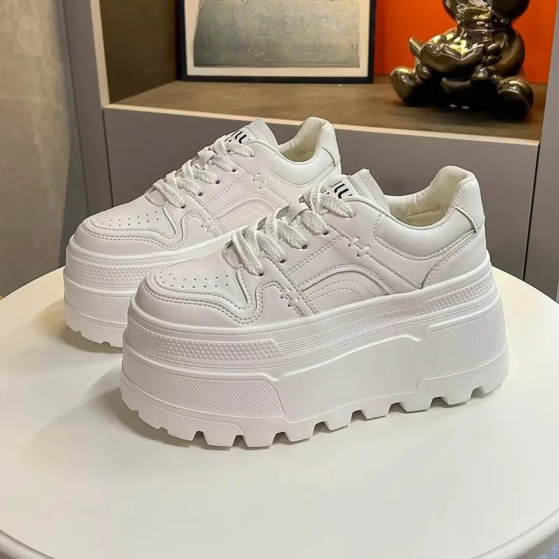 Platform Womens Shoes Non-slip Women Running Shoes Designer Vulcanized Shoes Lace-up Wear-resistant Sneakers for Women New