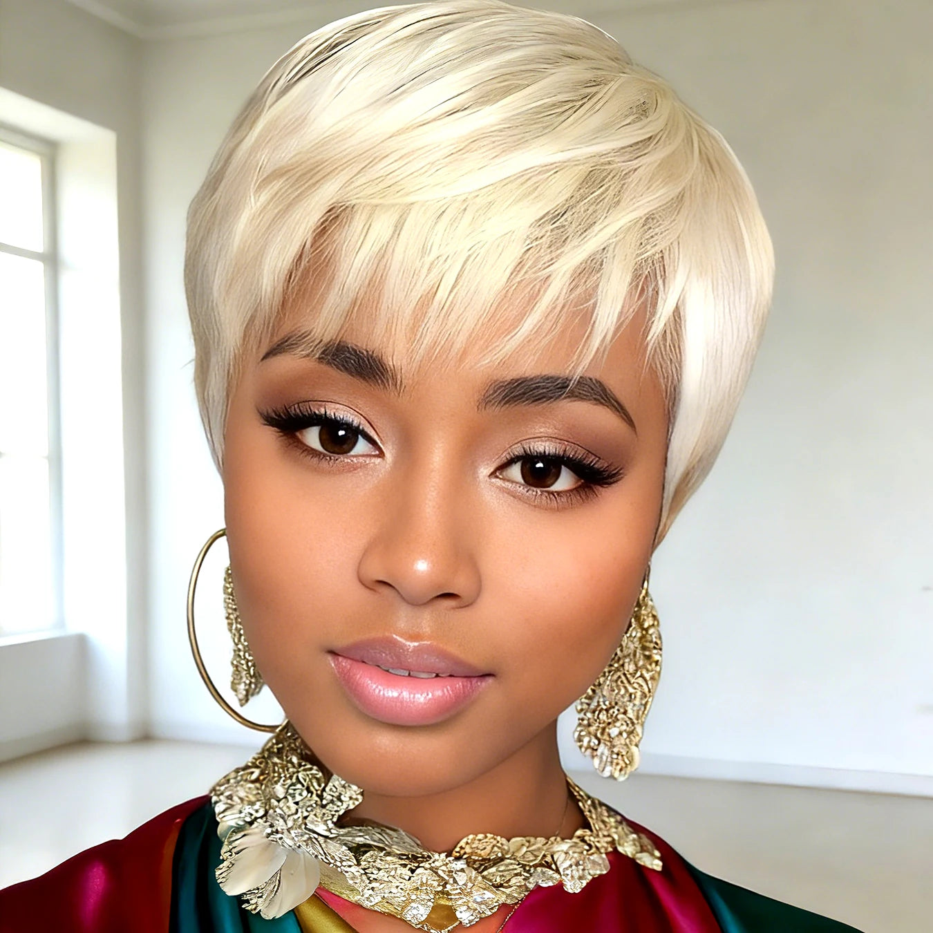 613 Golden Pixie Wig