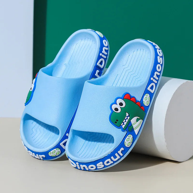 New summer children slippers Kids shoes Cartoon dinosaur slippers Soft soled anti-skid sandals kids shoes zapatos niña chausson