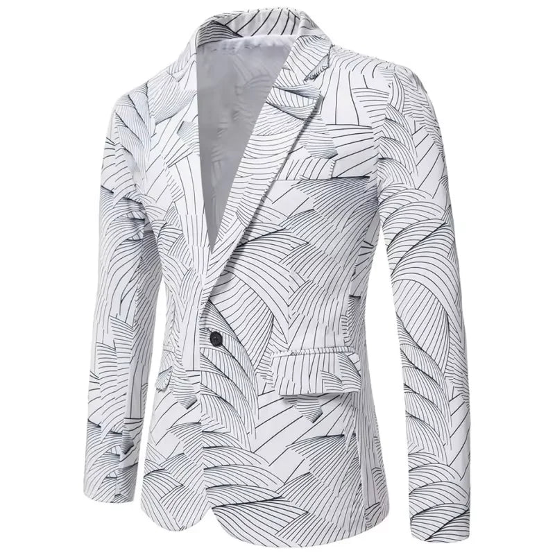 Men's casual sports jacket - Fashionable  wedding, business and  party suit jacket - high-end work  and casual jacket