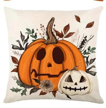 1pc Halloween Cushion Cover Pumpkin Ghost Pattern Pillowcase Suitable for Festival Living Room Bedroom Decoration Festival Gifts