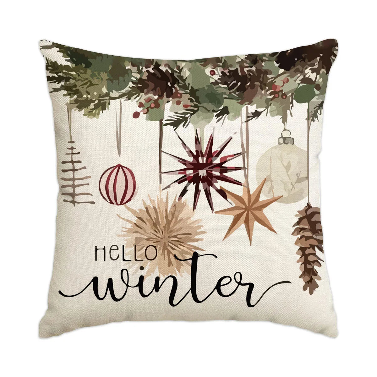 Housse de coussin de Noël à carreaux Buffalo – Confortable, classique et festive