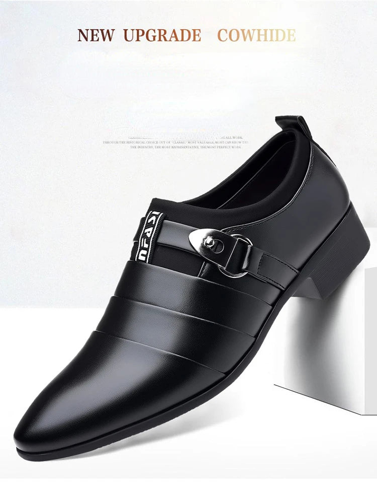 Zapatos de vestir para hombre, mocasines formales para traje de boda para hombre, zapatos de oficina para boda, mocasines sin cordones, zapatos de vestir elegantes para hombre
