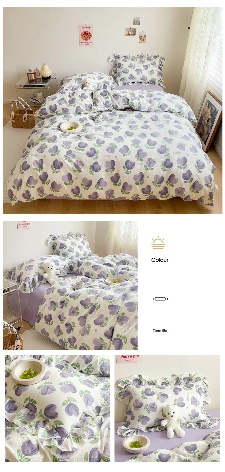 Duvet Cover Double Bed edredom casal Breathable Quilt Cover for Home 150x200 Comforter Covers (No Pillowcase)