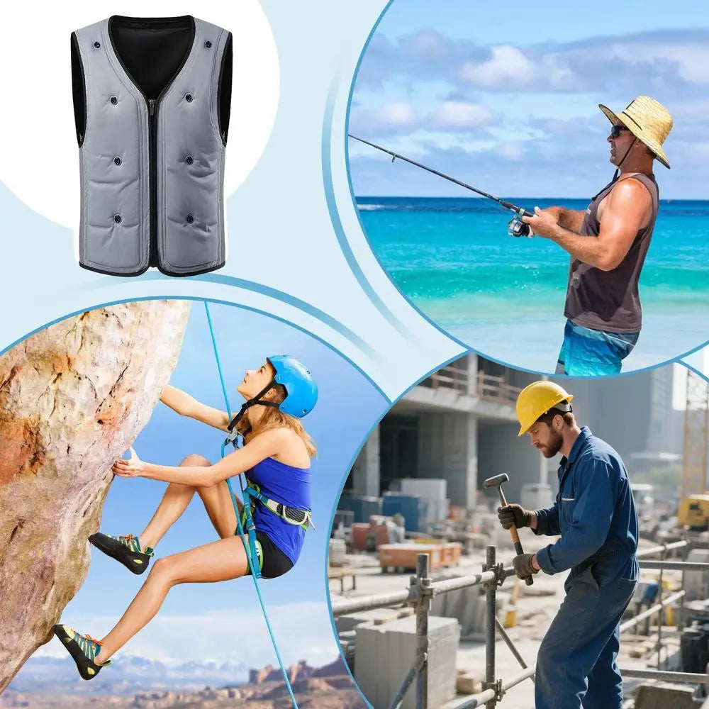 Cooling Vests For Adults Cooling Vest For Men For Hot Weather Reusable Unisex Adult Apparel For Workout Cycling Running Outdoor