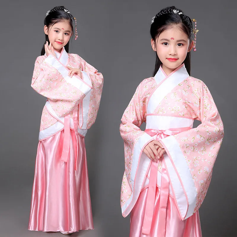 Girls’ Mulan Hanfu Princess Dress