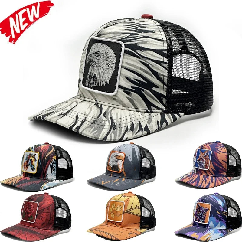 Luxury Cap Men Mesh Baseball Cap Outdoor Sport Snapback Hat for Women Unisex Breathable Caps HipHop Knight's Hat Trucker Hats