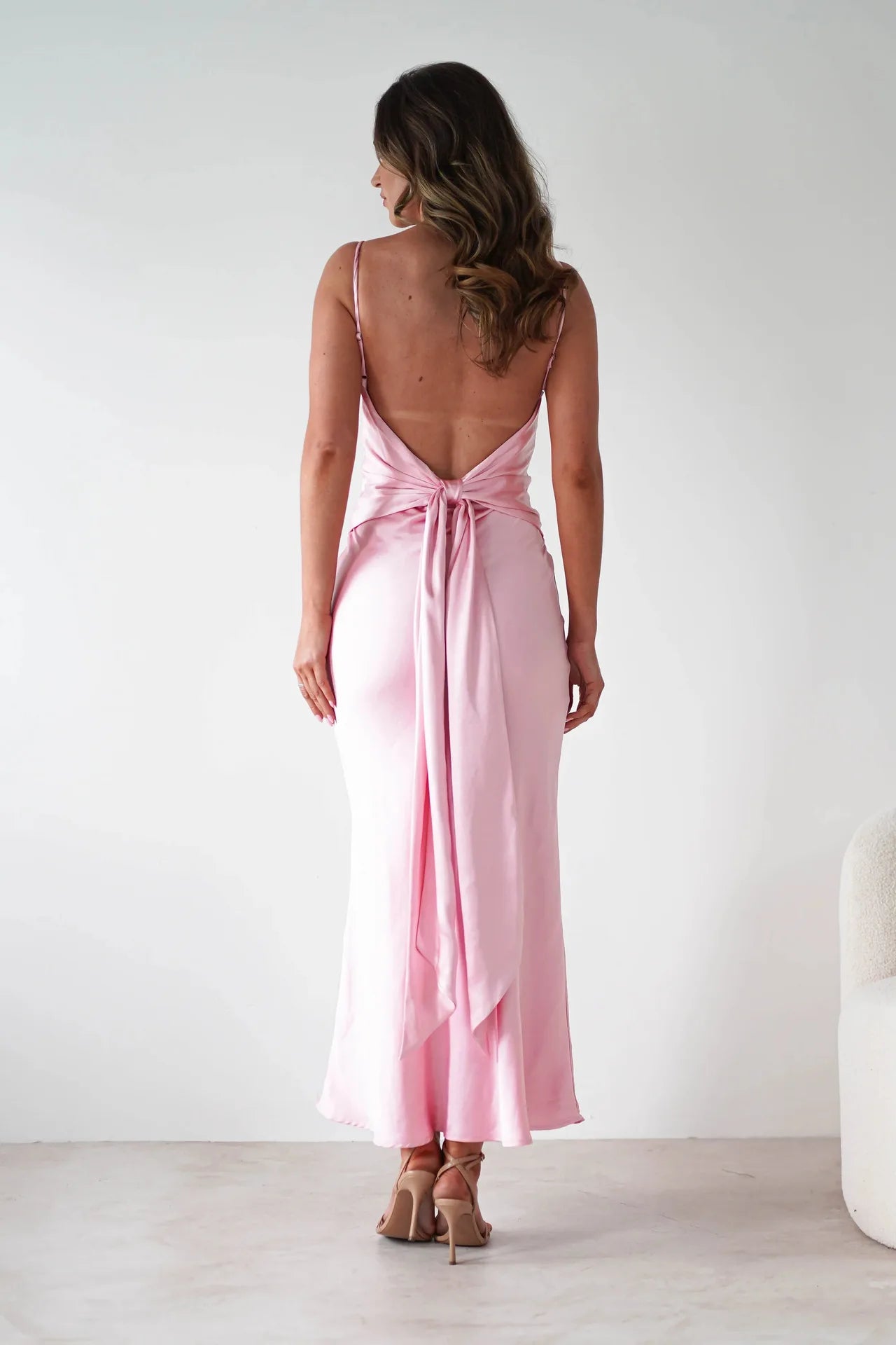 New Dresses  Woman Fashion Summer Women's Clothing Sexy Halter Satin Fashion Strappy Skirts
