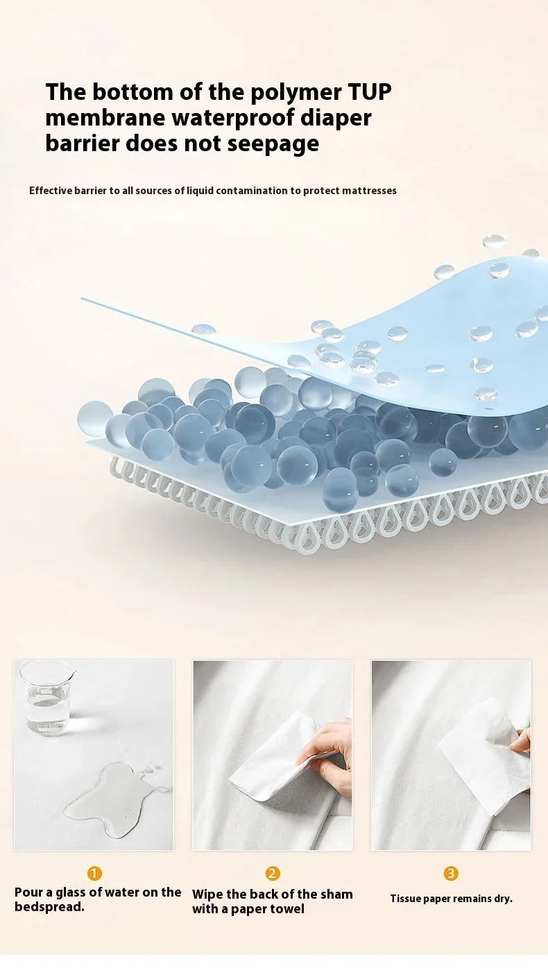 Waterproof  Mattress Pad Bedding Quilted Mattress Topper with Elastic Band Soft Protector Bed Cover Bed Spread Bettlaken 200x220