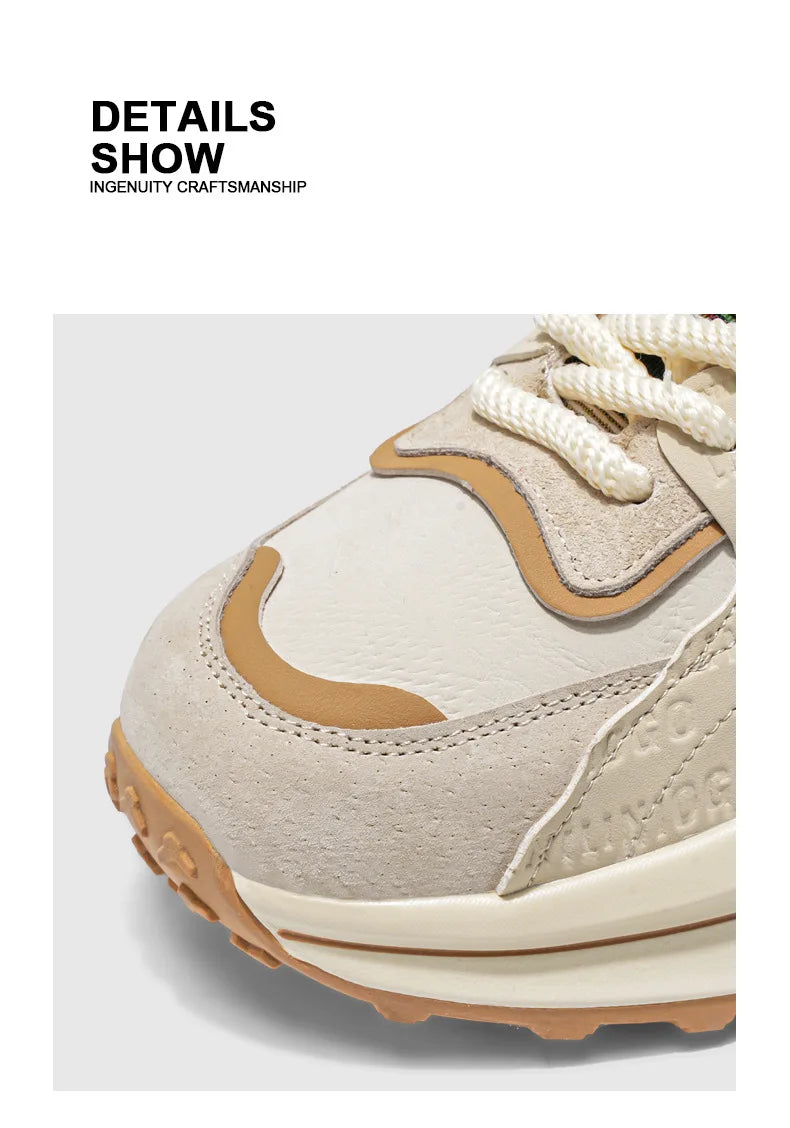 Men's Shoes Spring New Casual Versatile Comfortable Fashion Trend Niche Non-slip Wear-Resistant Retro Sneakers