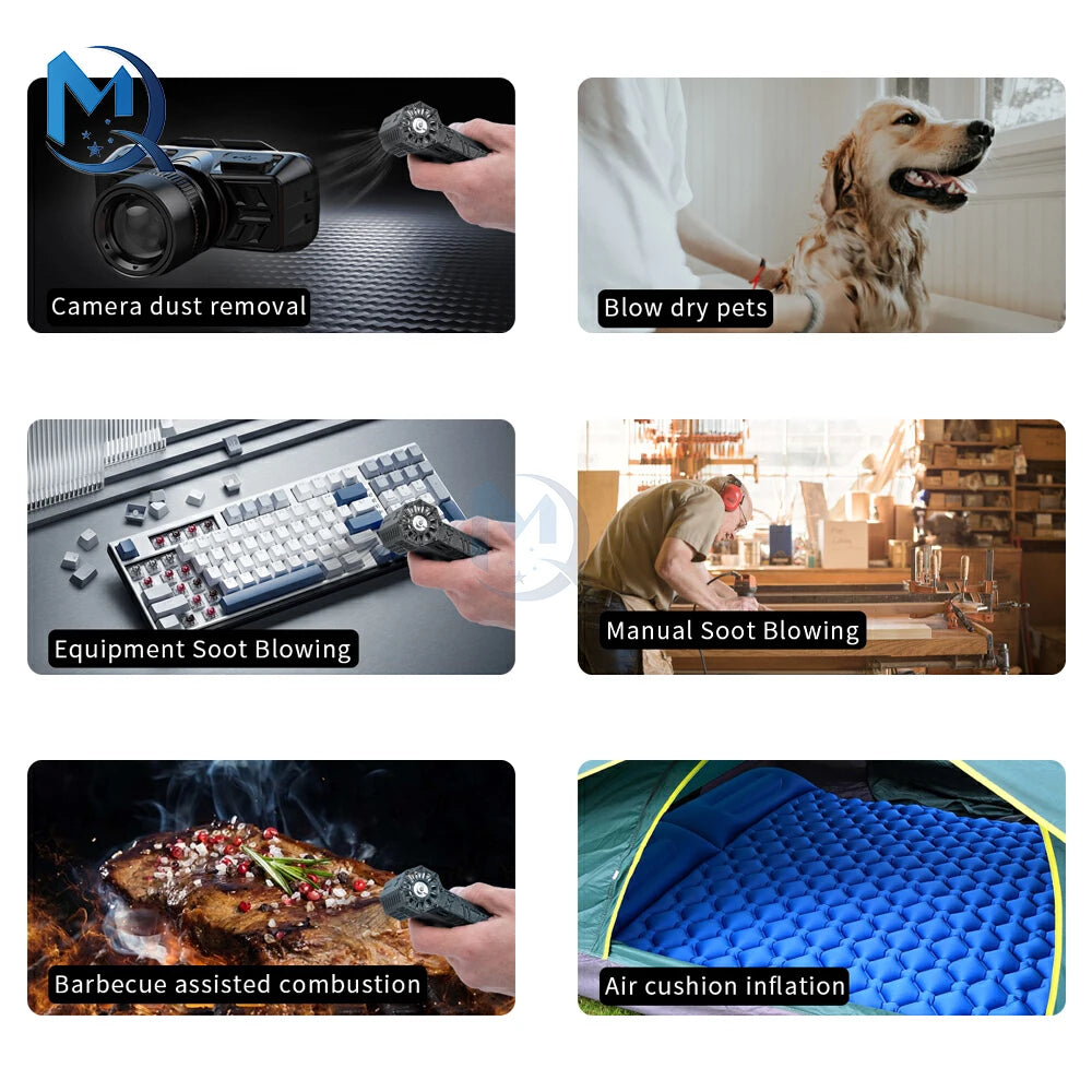 Upgraded Mini Version Super Power Violent Turbo Fan Brushless Motor 120,000 RPM Powerful Blower with High Speed Duct Fan