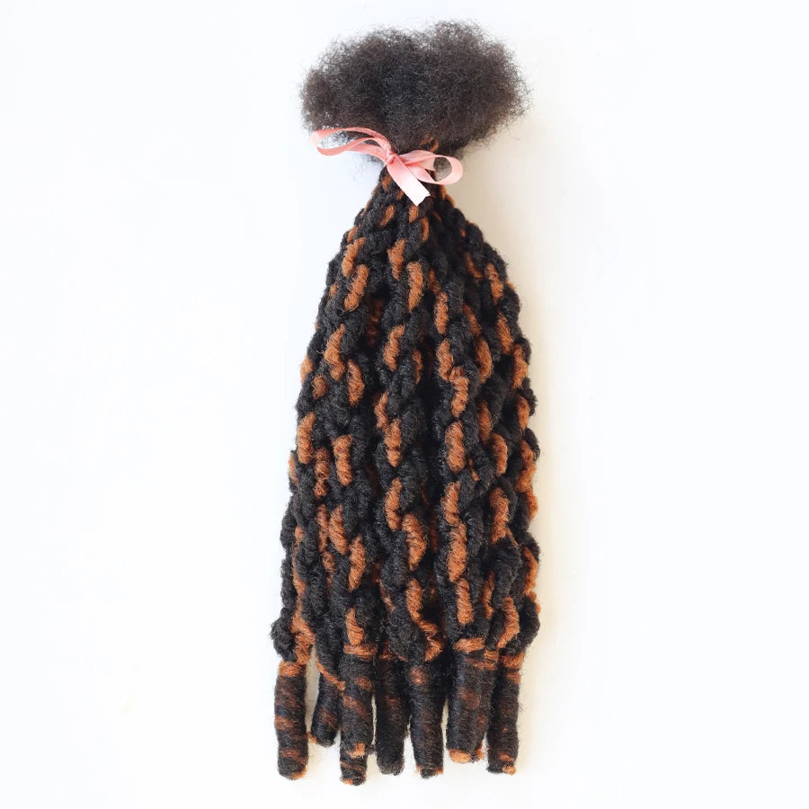1 Pack 12 Strands Double Twisting Black Synthetic Twist Hair Braids 14 Inch Soft Knotless Crochet Locs for Weave Extensions