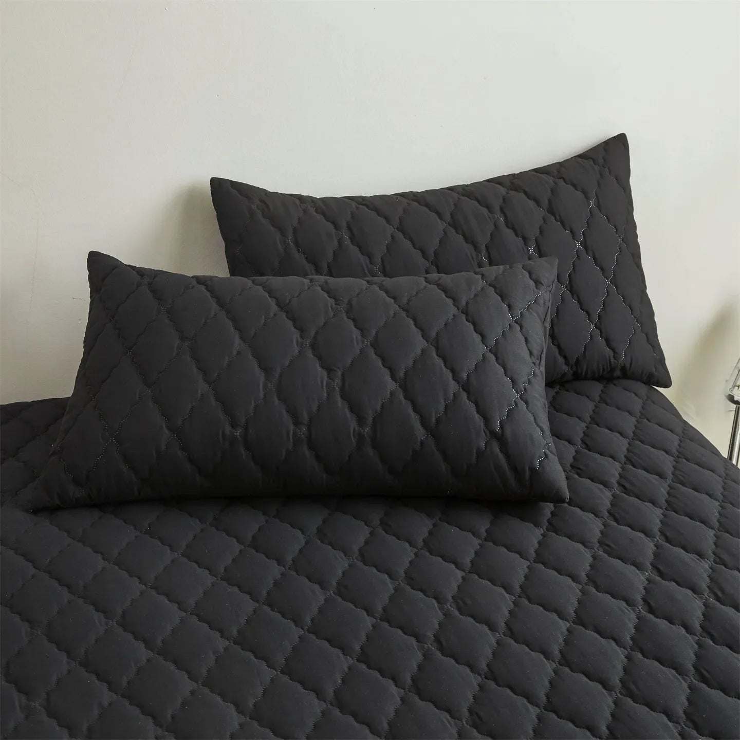 2pcs Waterproof Throw Pillowcases Envelope Soft Breathable Pillow Covers for Bed Protector 50x75cm, Grey / Blue / Green / Red