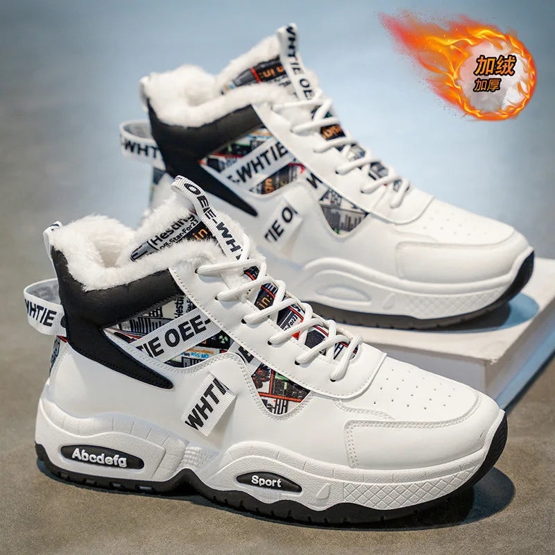 Men’s Warm Fleece High-Top Boots