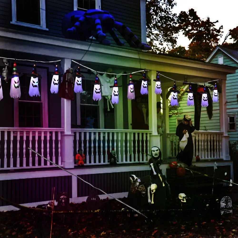 Halloween Decoration Outdoor Party Decoration Indoor Ghost Decoration Ghost Lights Courtyard Party Garden