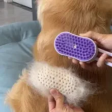 New Pet Spray Comb for Cats and Dogs Pet Electric Spray Hair Removal Comb One Key Spray Anti-Flying Massage Brush, Clean Massage