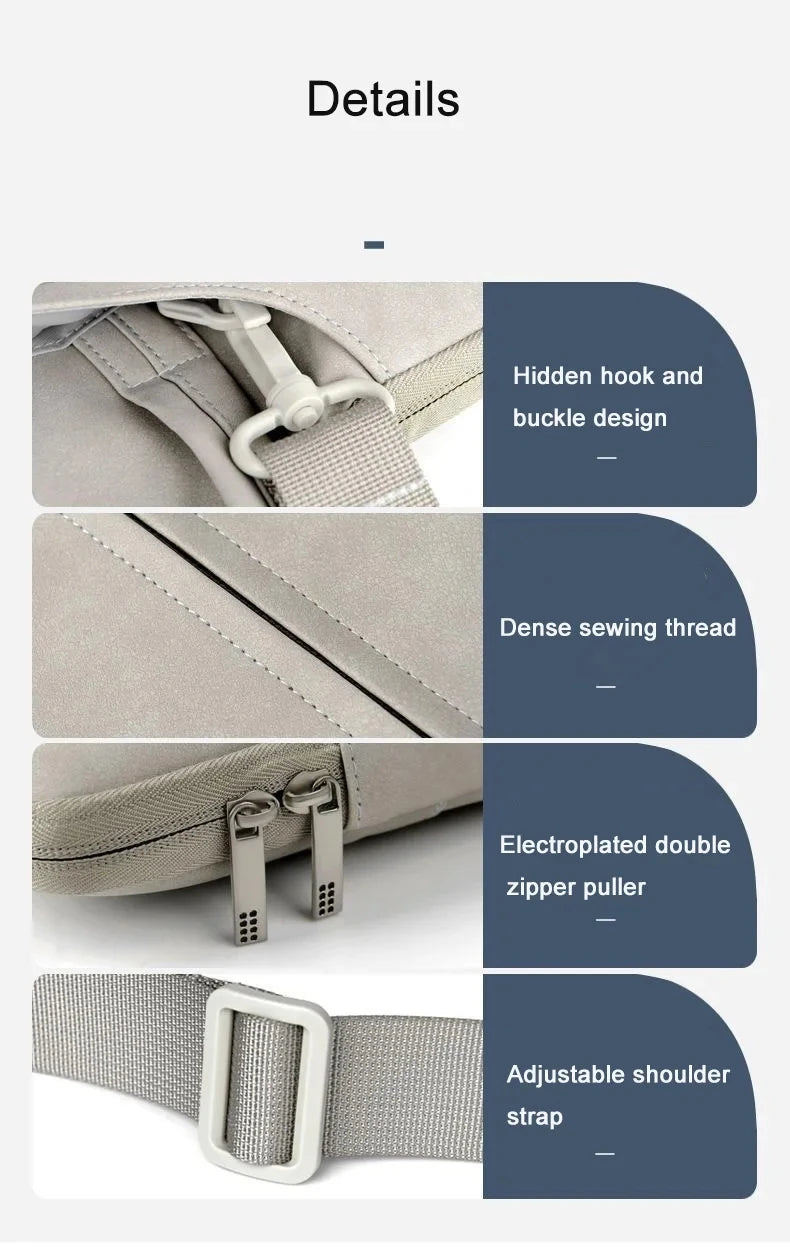 Laptop Bag 15.6 Inch, Waterproof Laptop Sleeve Case Business Briefcase, 15.6 Inch Laptop Carrier,Shoulder Bag for Men and Women