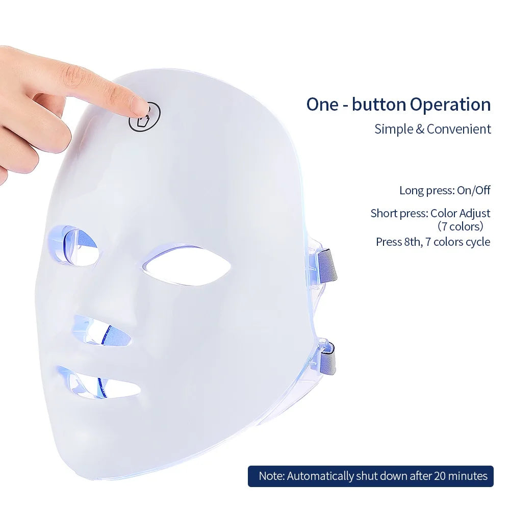 7-Color LED Facial Mask