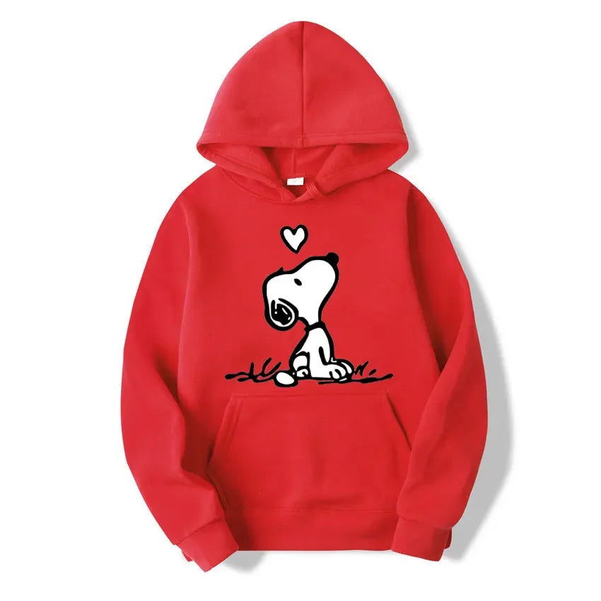 American Cartoon Comics Snoopy Hoodie Women Man Pullover Tops Spring Autumn Men New Casual Couple Sweatshirt Clothing