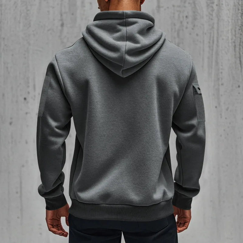 Men's Hooded Sweatshirts for Men Streetwear Autumn Winter Punk Style Tracksuit Sportswear Zip Up Hoodie Male