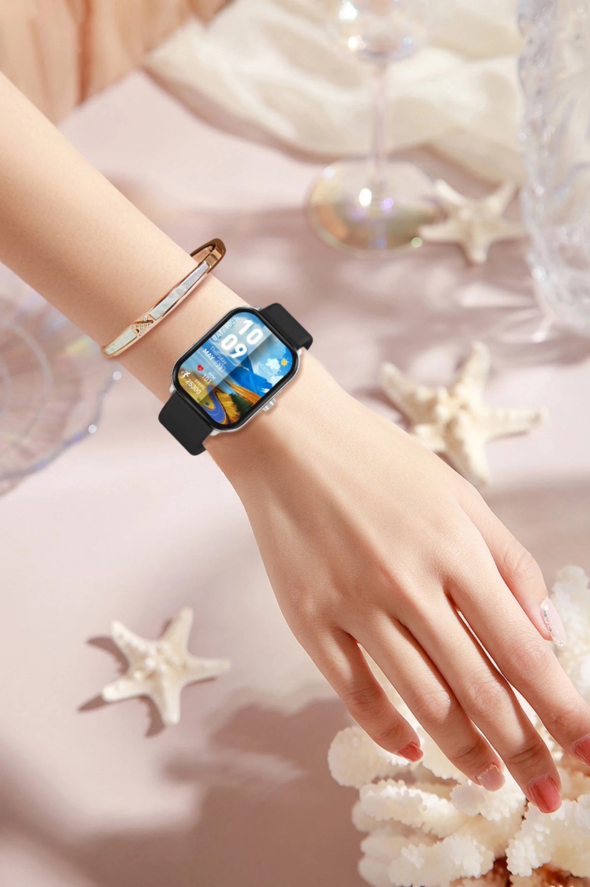 Reloj inteligente con pantalla grande de 2.01 pulgadas, cámara a prueba de agua, múltiples modos deportivos, llamadas Bluetooth, para hombres y mujeres, Smartwatch para Xiaomi