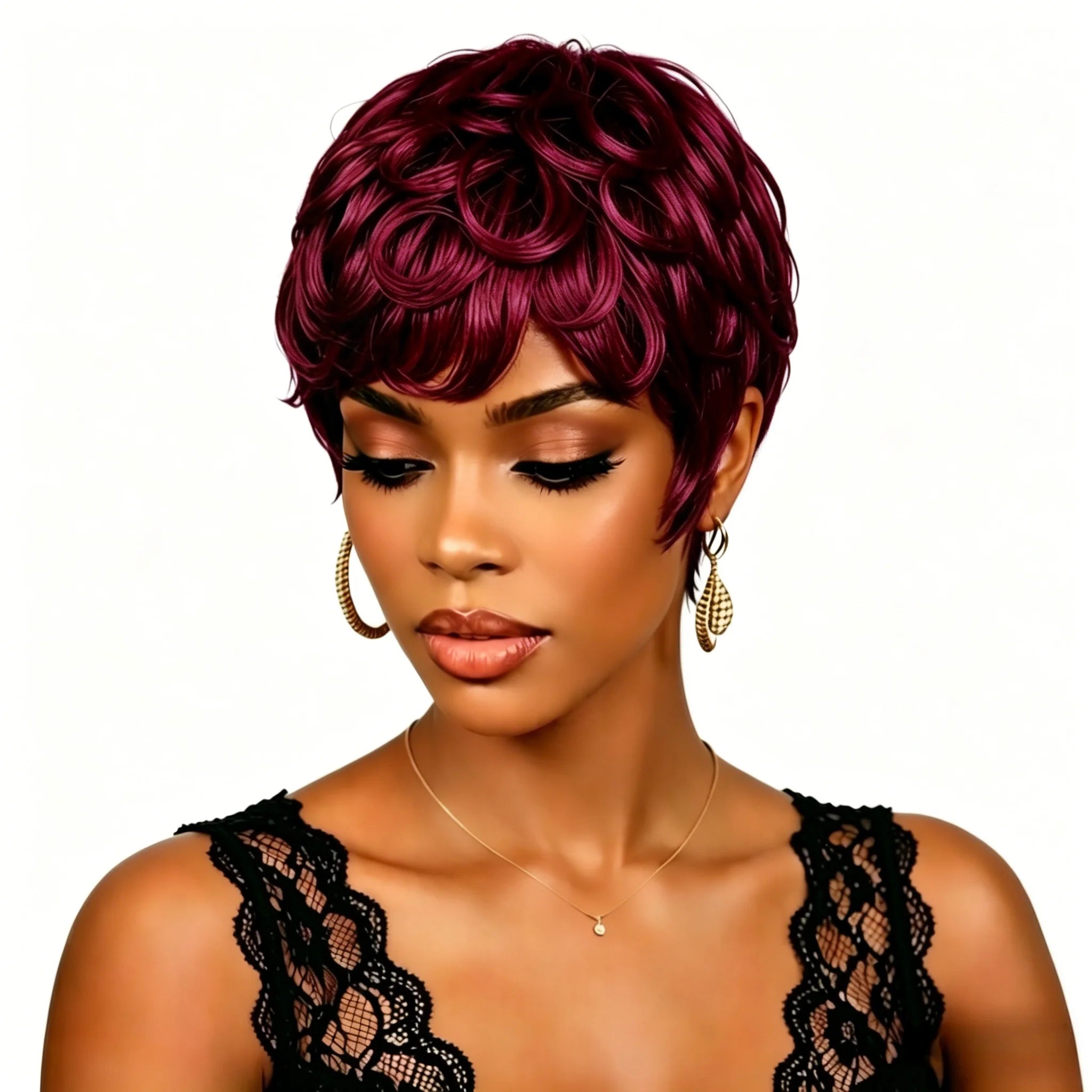 Pelucas Pixie Cut para mujer, peluca de cabello humano brasileño, pelucas cortas, pelucas hechas a máquina para uso diario