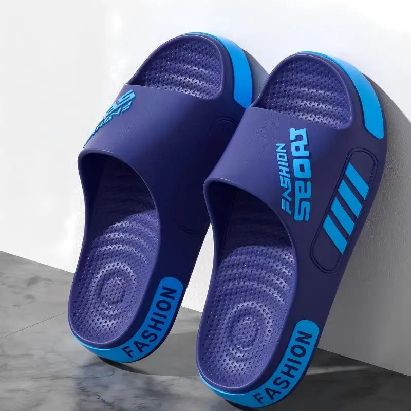 Pantuflas de EVA de diseño profesional para hombre y mujer, talla grande, zapatillas modernas para estudiantes en pareja, calzado de exterior antideslizante, sandalias de verano para mujer