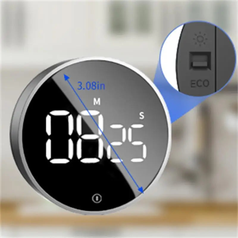 Digital kjøkkentimer Magnetisk nedtelling Kjøkkentimer med stor LED-skjerm For matlaging og for eldre og barn