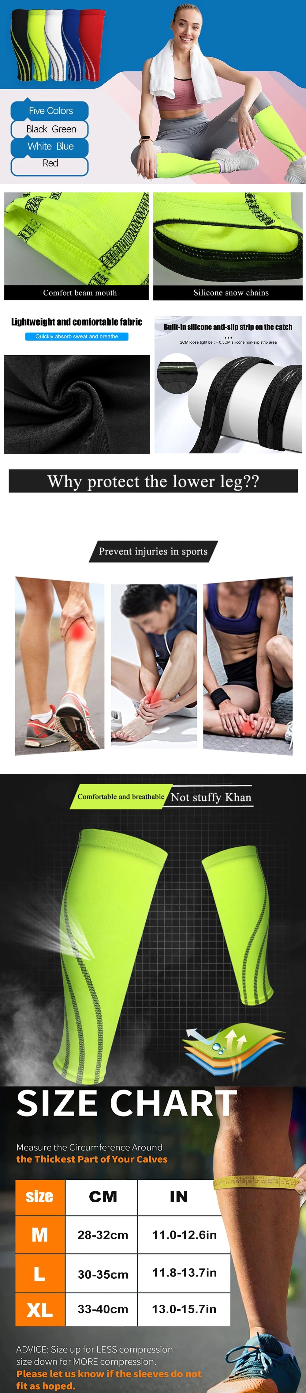 1Pair Shin Guards, Runner Leg and Tibia Compression Sleeve, Cyclist  Splint, Football essential, Boxing Equipment, Unisex