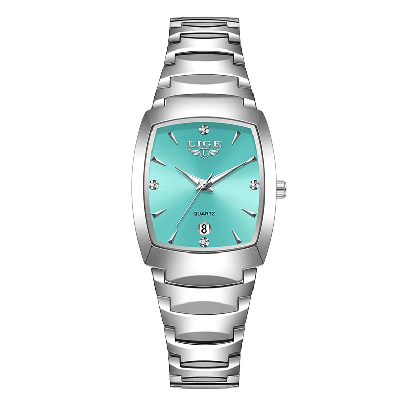 LIGE NEW Women Watches Business Luxury Ladies Fashion Quartz Watch Simple Stainless Steel Clock Watch for Women Relogio Feminino