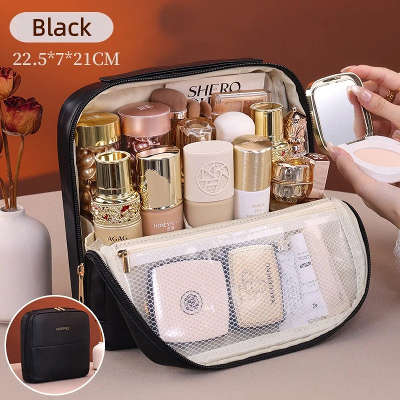 Magnetic Standing Makeup Bag