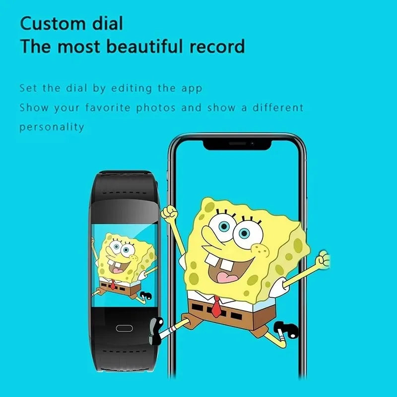 New Smart Bracelet Fitness Watch Connected Wristband Heart Rate Monitor Sleep Tracker Pedometer Band Men Women Smartwatch