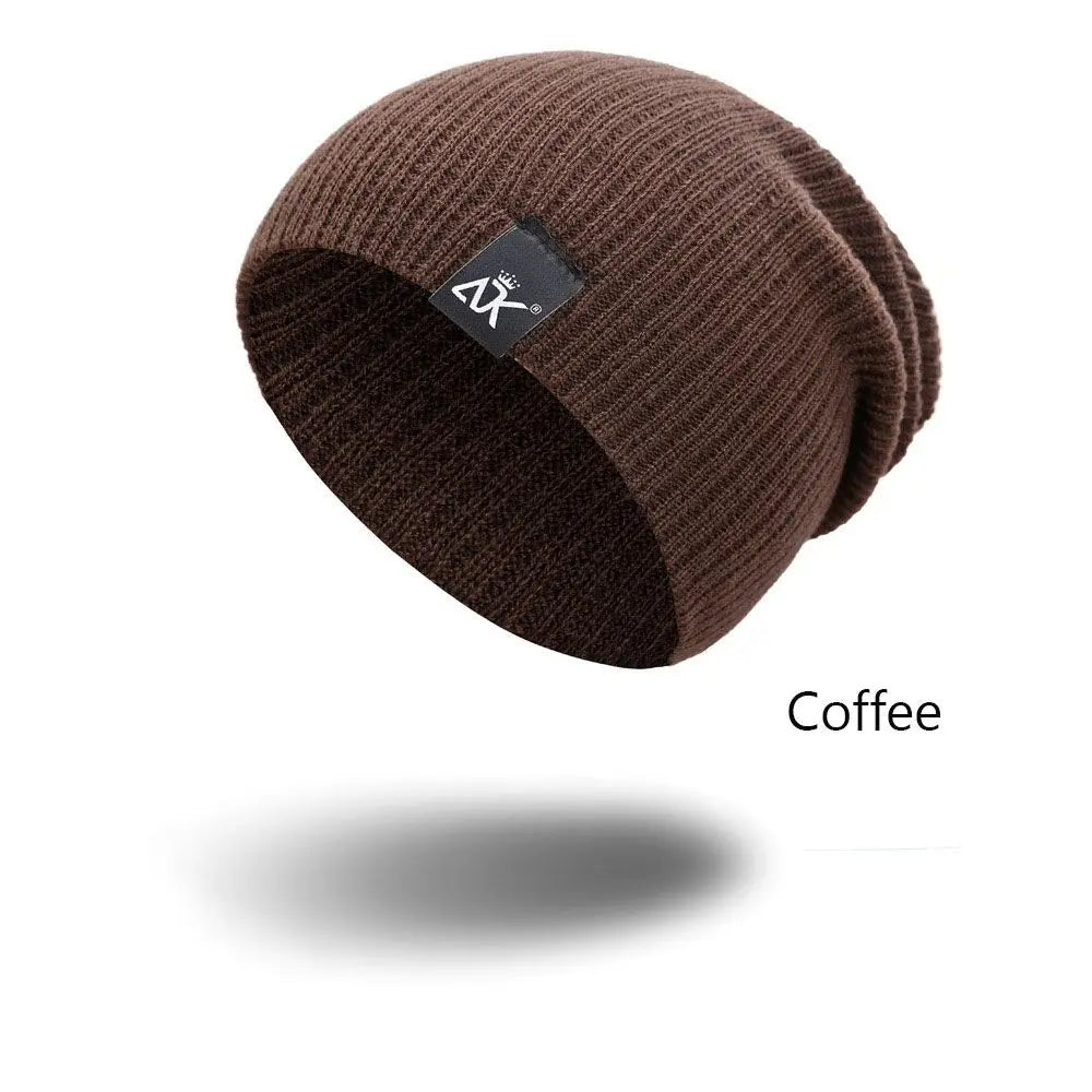 High Quality Woman/Men Solid Cute Warmer Bonnet Winter Autumn Hats Female Beanie Caps Knitted Beanies
