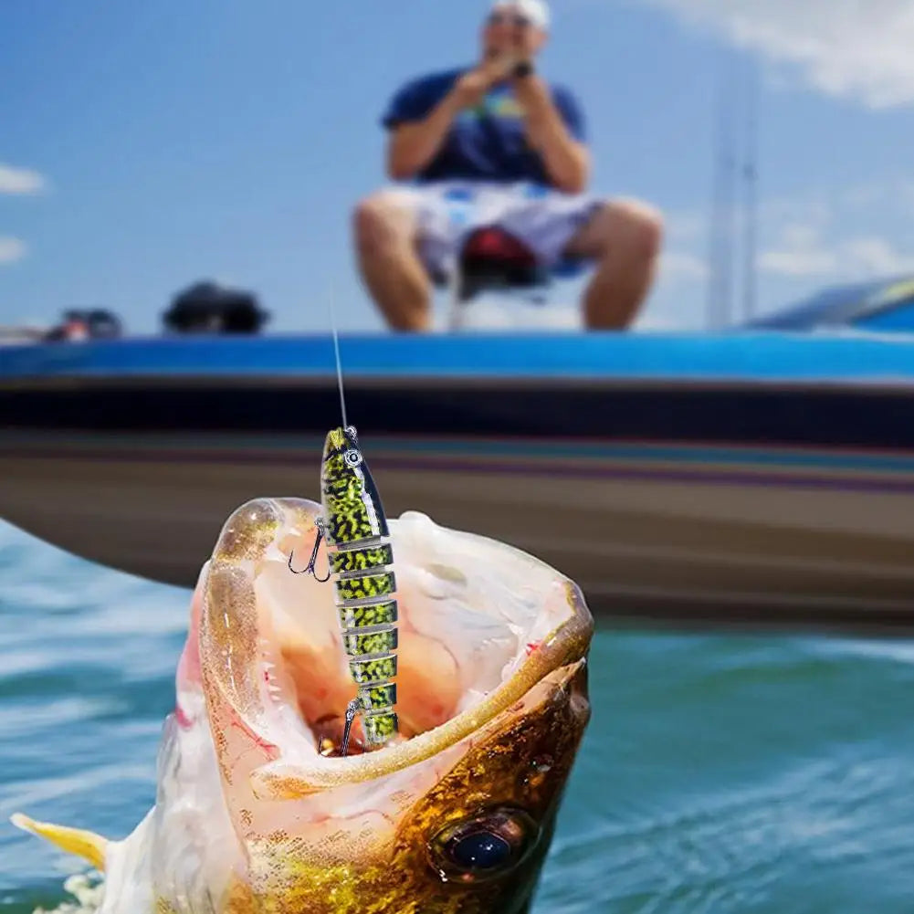 Señuelos de pesca de agua dulce y salada, Señuelos realistas de jurel y trucha, Señuelos de lubina de hundimiento lento, Equipo de pesca para la pesca en familia