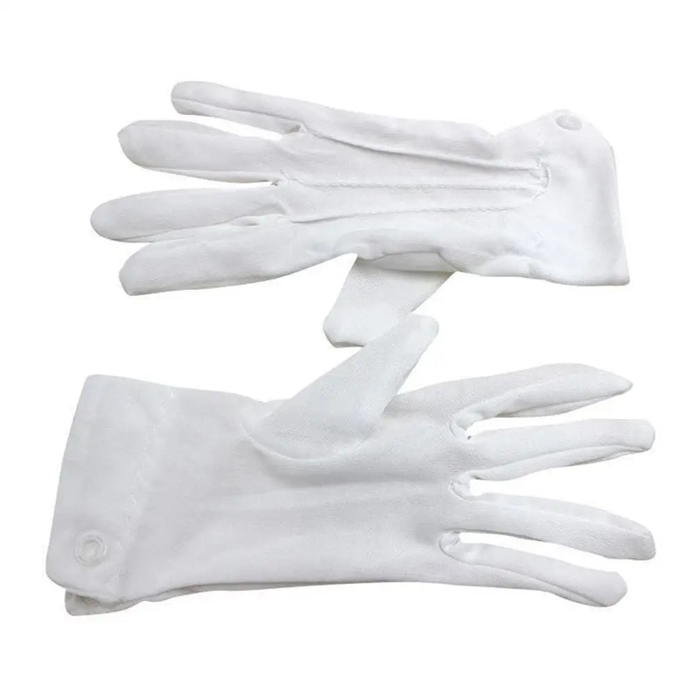 1 Pair Home Working Gloves Comfortable Garden Work Protective Gloves High Stretch Adult White Gloves White Cotton Gloves