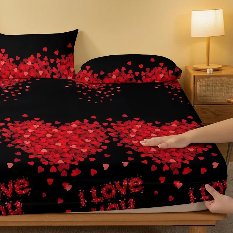 1 stk. sengeteppe med konsentrisk mønster og frostet Eternal Knot-motiv, sengeteppe med trykk på soverommet, sengetøy (unntatt putevar)