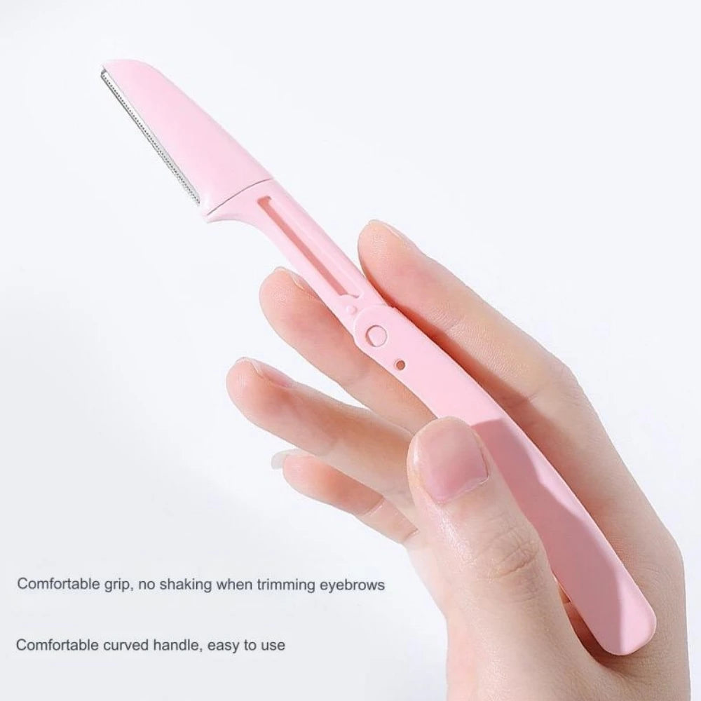 1Pcs Folding Eyebrow Trimmer Face Shaver Blade Razor Safe Portable Scratch Resistant Women Professional Makeup Beauty Tools