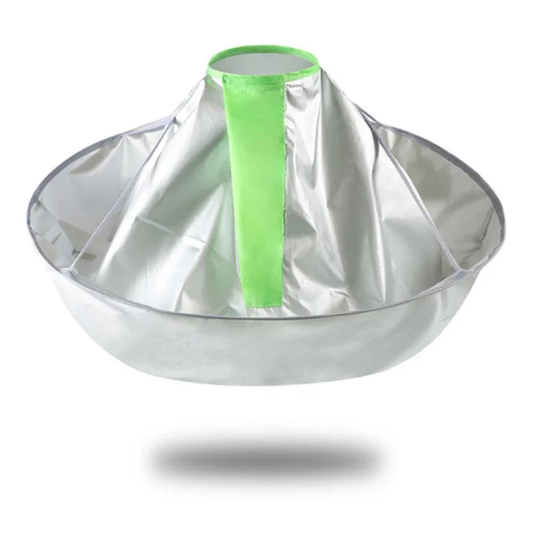 1 Capa de corte de pelo impermeable para adultos, capa de paraguas plegable, capa de peluquería para salón de peluquería en casa, cubierta de tela