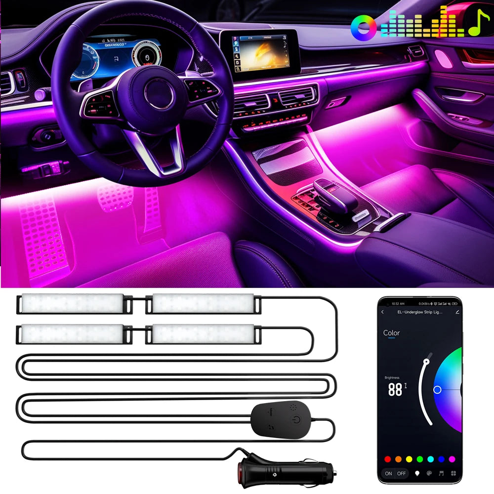 RGB LED-innvendige billys