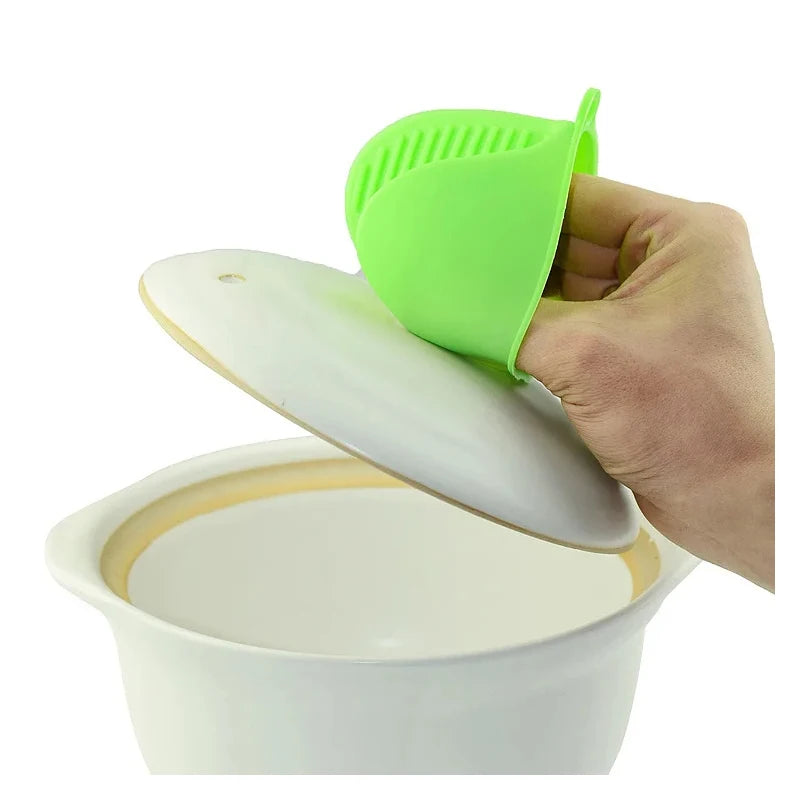 1Pc Oven Mitts Silicone Heat Resistant Pinch Mitts Cooking Pinch Grips Pot Holder and Potholder for Kitchen