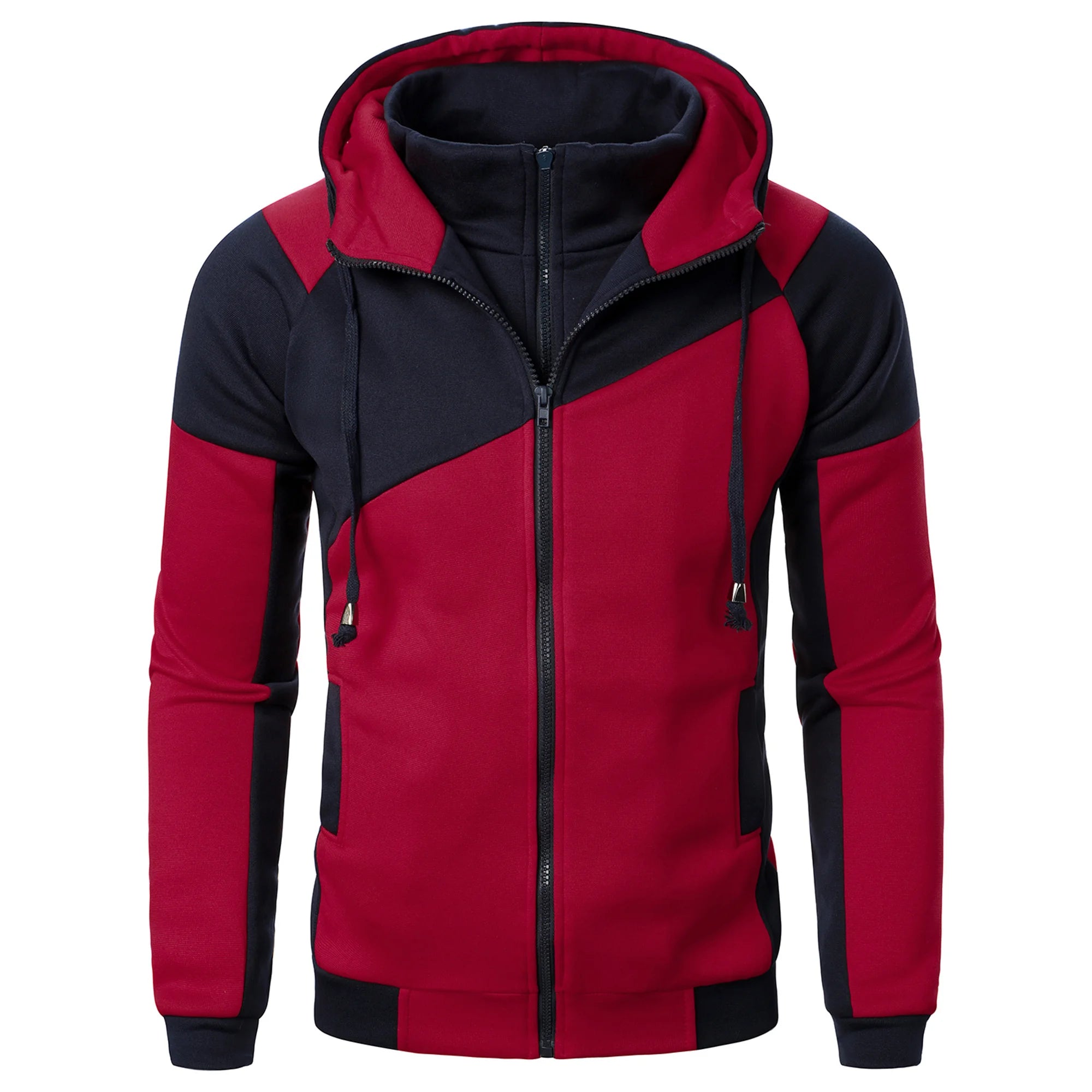 Men’s Spliced Hoodie Top