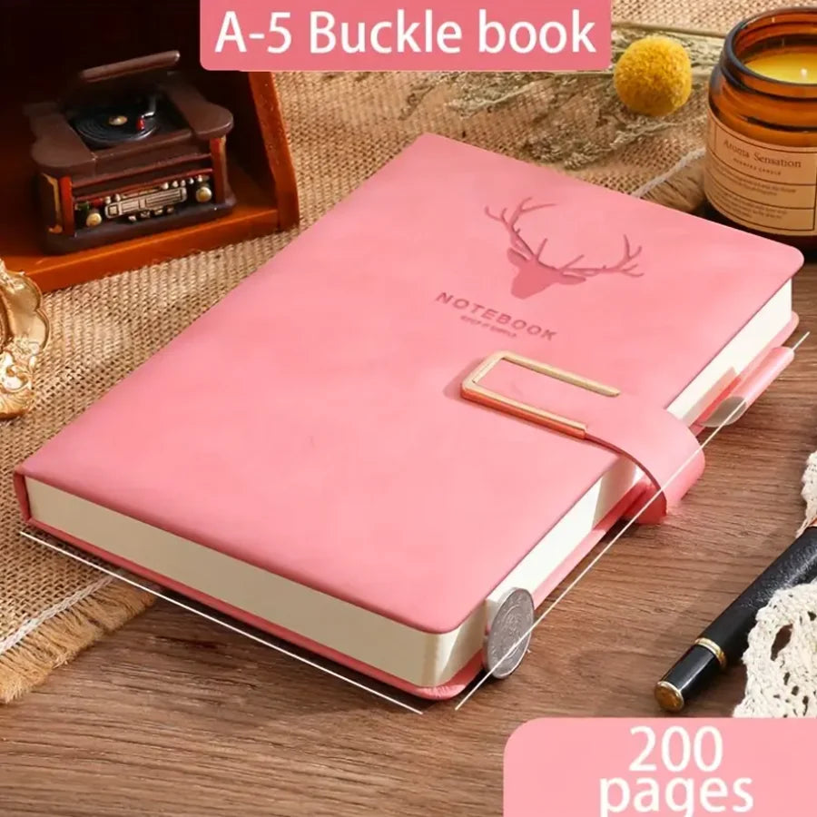 Personalized Vintage A5 Leather Notebook Soft Cover Ideal for Business Meetings College Life Journal Writing