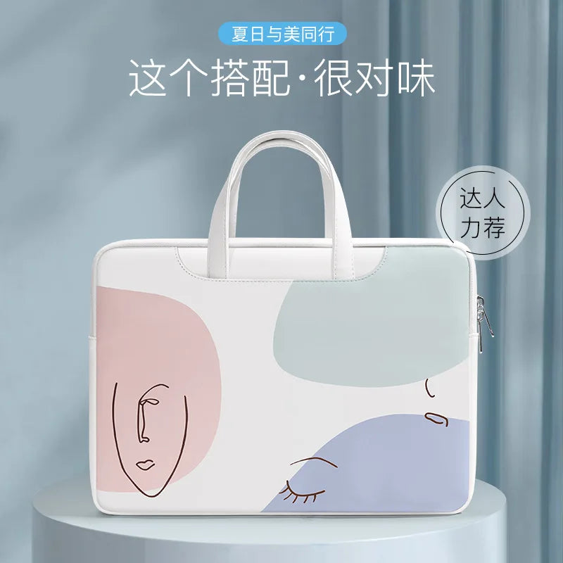 Laptop bag is suitable for laptop air12-16 inch hand bag damska bolsos de hombro Simple design fashion  handbags luxury designer