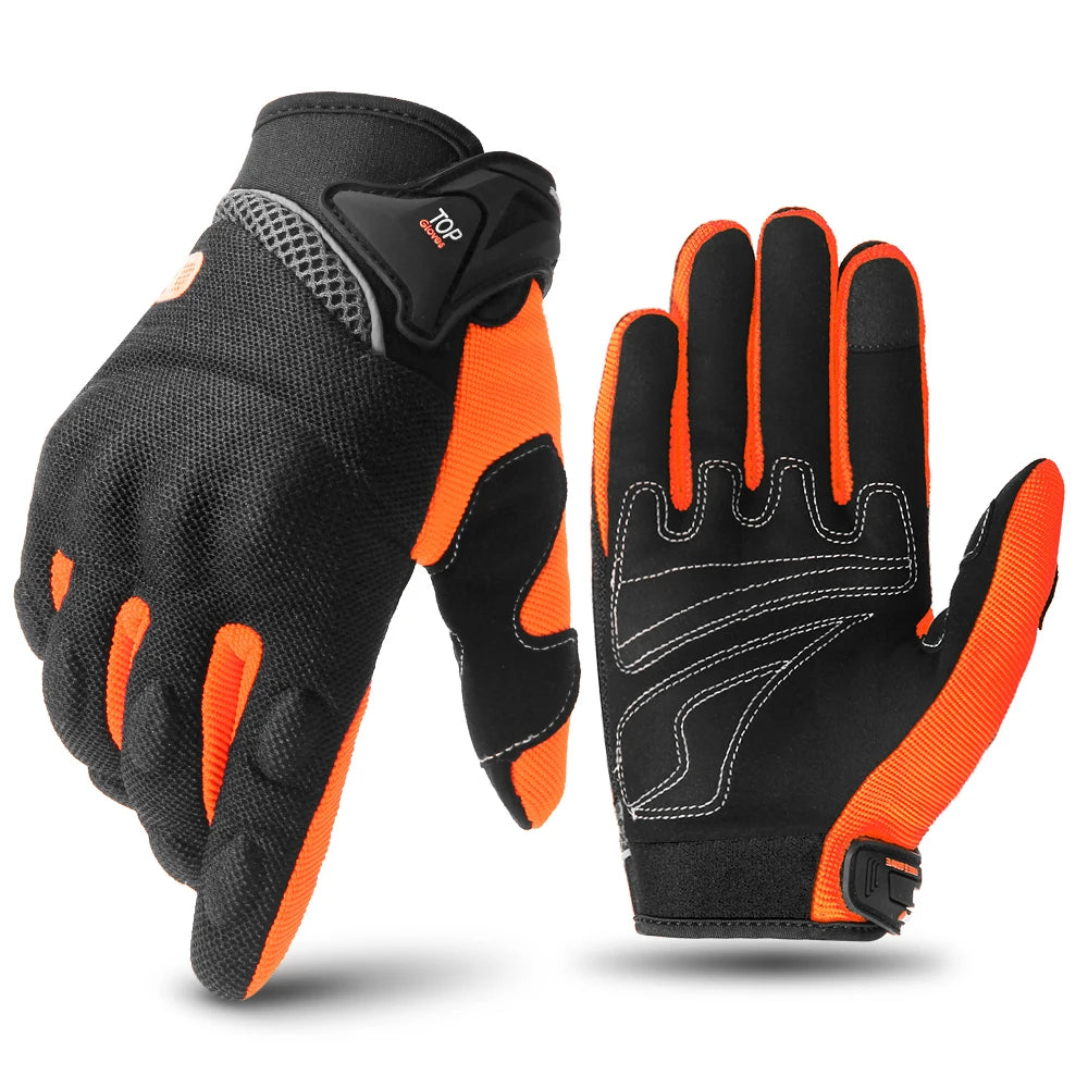 Summer Full Finger Motorcycle Gloves Men Breathable Touch Screen Motorbike Motocross Moto Biker Gloves Motorcycle Accessories