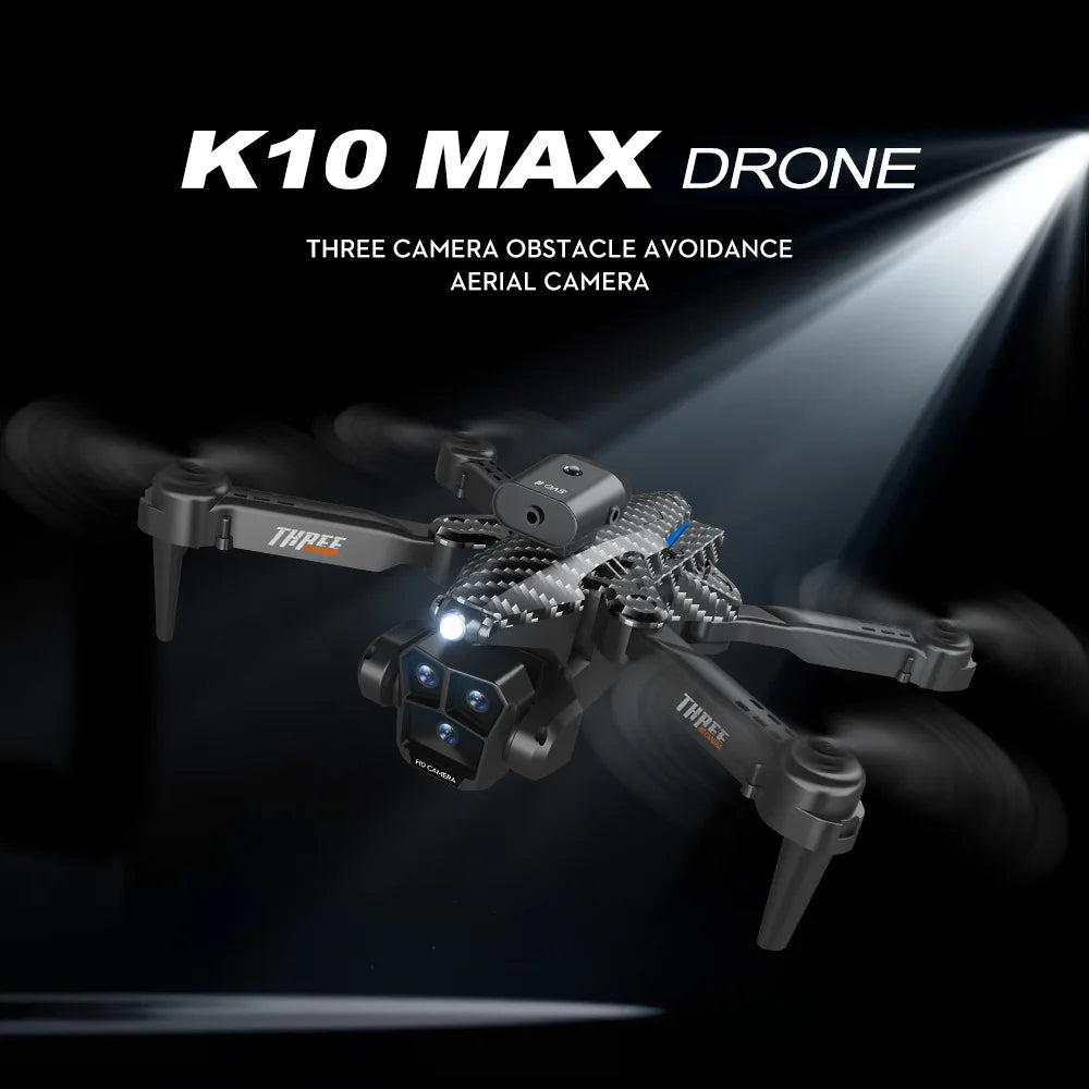 New Carbon Fiber Drone Triple HD Camera Aerial  OAS Remote Control Aircraft Optical Flow Quadcopter Kid Gifts