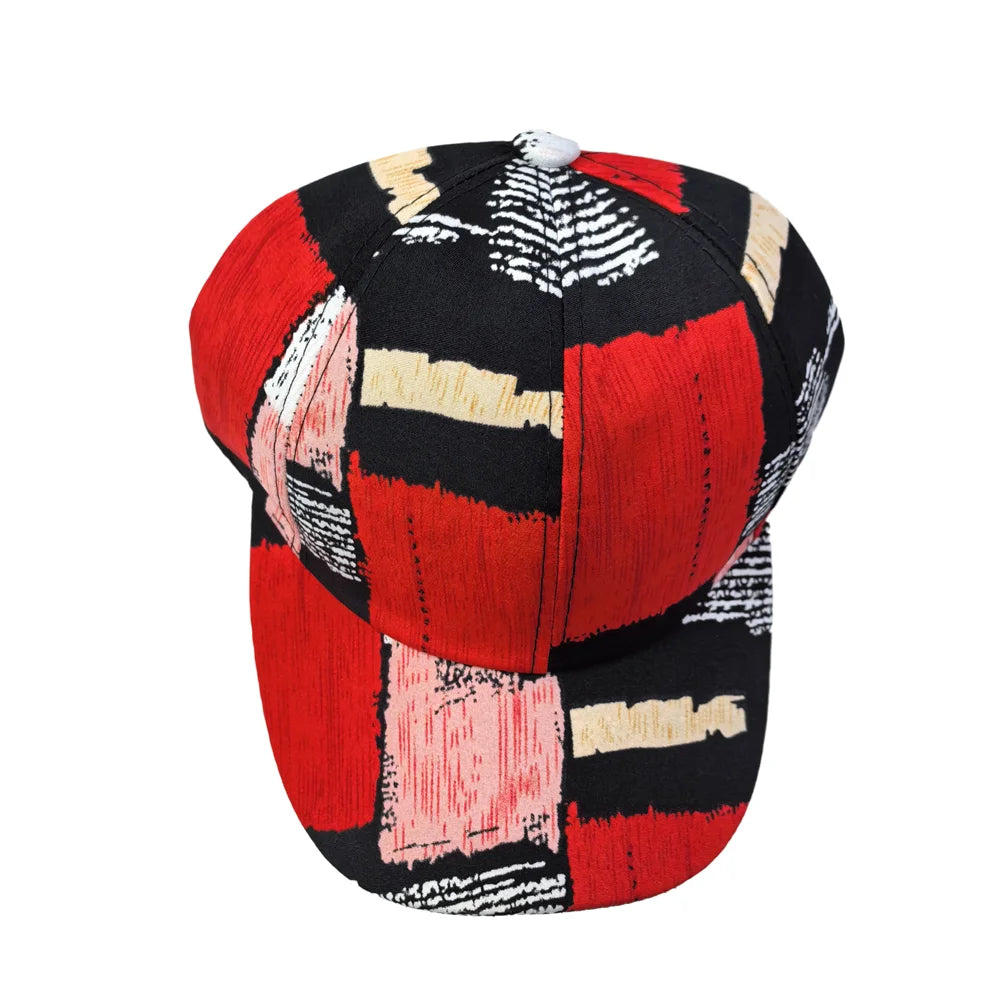 Gorra de béisbol de estilo raglan con paneles