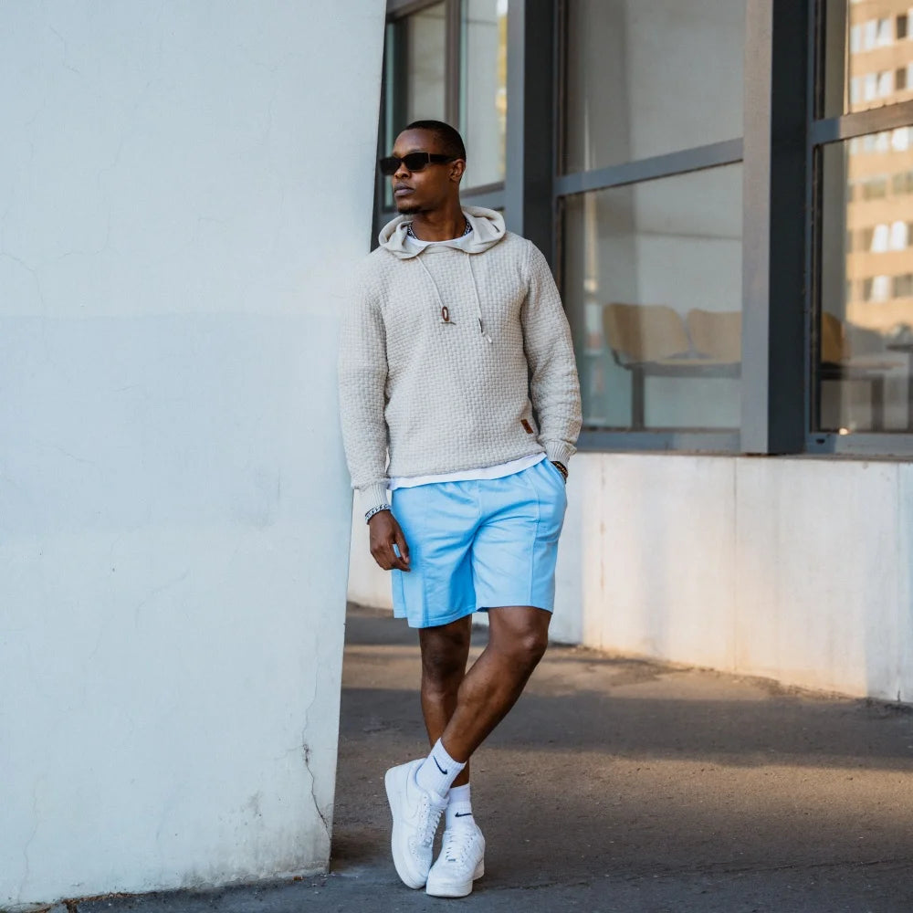 Men's Sweatshirt Spring New Oversize Long Sleeve Solid Knitted Hoodie Pullover Hoodies Comfortable Sweater Us Size