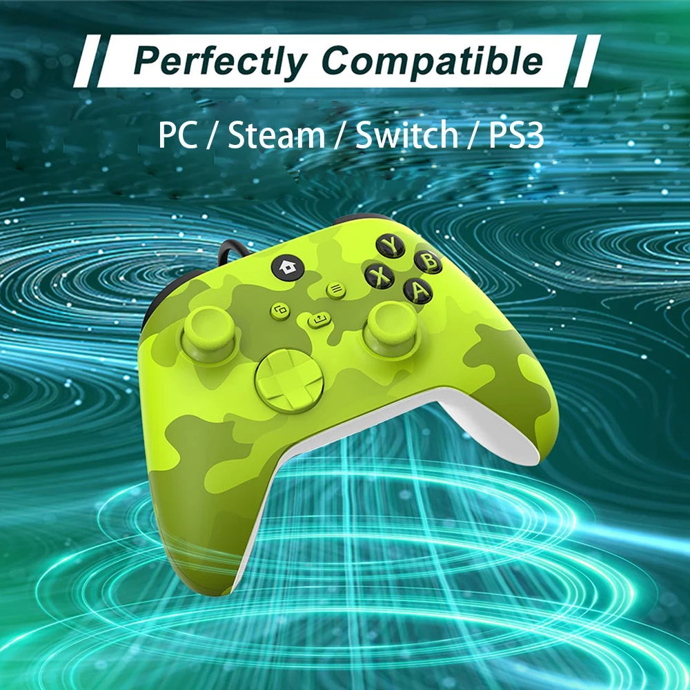 2M Wired Gaming Controller Joystick Gamepad with Dual-Vibration Compatible with PS3, Switch, Windows 11/10/8/7 PC PC001